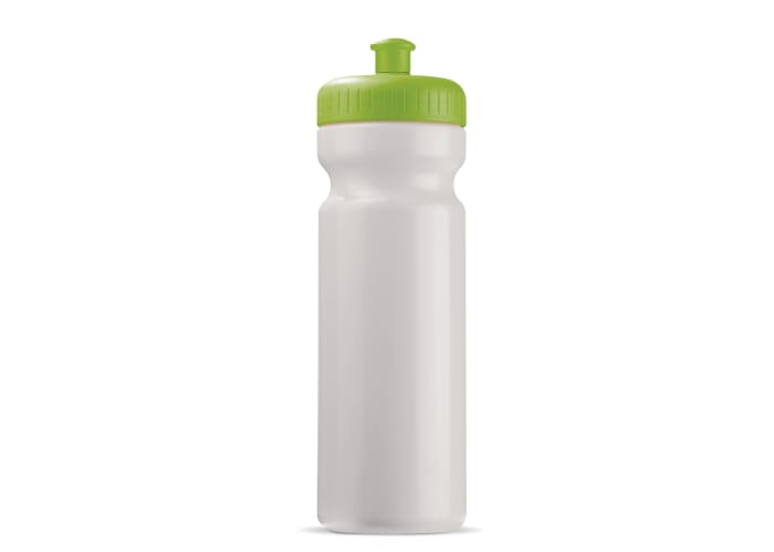 Bidon publicitaire sport Basic 750 ml Blanc et Vert clair